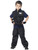 Commander Police Cop Military Boys Costume Vest & Gloves