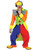 Spanky Striped Clown Circus Joker Birthday Party Funny Dress Up Men Costume