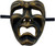 Commedia Tragedia Coppia Bronze Comedy Tragedy Venetian Italian Made Couple Mask