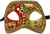 Colombina Mezza Red Venetian Italian Made Masquerade Womens Mens Mask