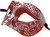 Settecento Brill Silver Red Venetian Italian Made Masquerade Womens Mask Settecento Brill Silver Red Venetian Italian Made Masquerade Womens Mask