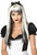 Enchanted Tresses Dark Wicked Alice mad Hatter Black White Women Costume Wig