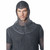 Metallic Knit Chain Mail Tunic and Cowl Medieval Knight Unisex Mens Costume