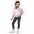 50s Satin Varsity Jacket Old School Greaser Rock Roll Pink Girls Costume