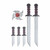 Stealth Ninja Japanese Warrior Costume Weapons Belt