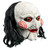 Billy The Puppet SAW Horror Movie Halloween Mens Costume Moving Mouth Mask Hair