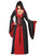 Deluxe Hooded Robe Red Devil Vampiress Medieval Gothic Womens Costume Plus