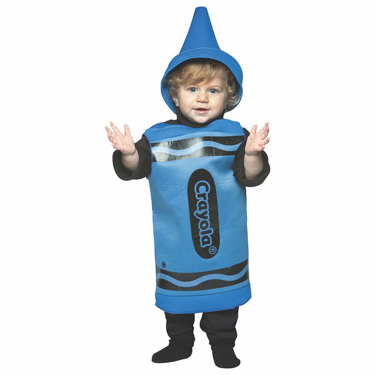 Crayola Blue Crayon Color Art School Unisex Toddler Boys Girls Costume 18-24M