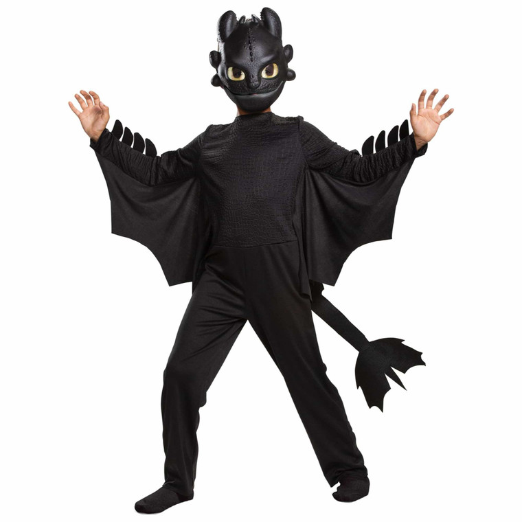 Toothless Classic How To Train Your Dragon Movie Toddler Boys Costume 3T-4T