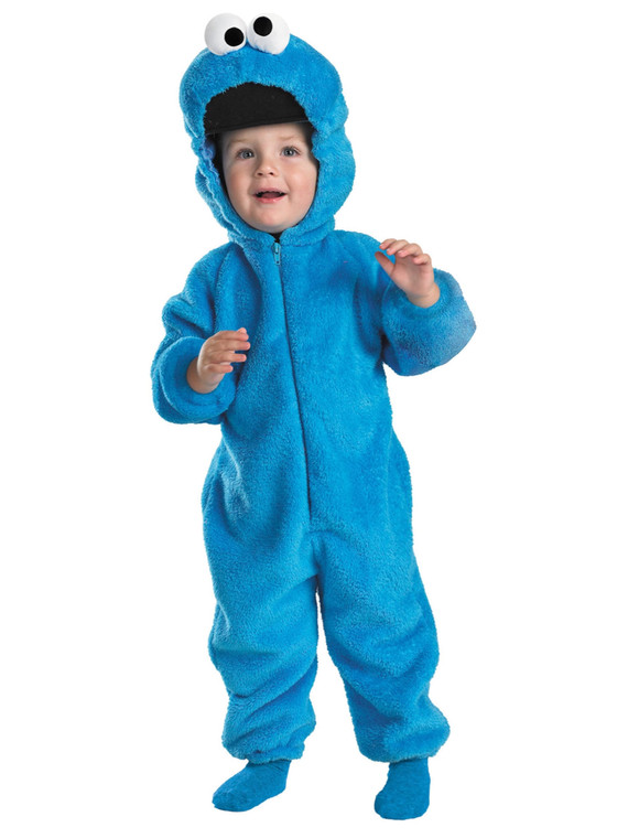 Cookie Monster Deluxe Sesame Street Muppet TV Child Toddler Boys Costume