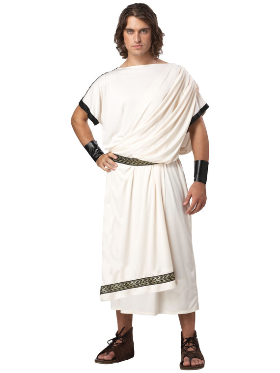 Deluxe Classic Toga Julius Caesar Greek Roman Ancient Mens Costume One Size