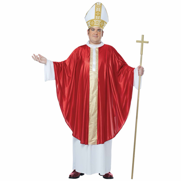 Pope Bishop Cardinal Priest Mens Costume XXL