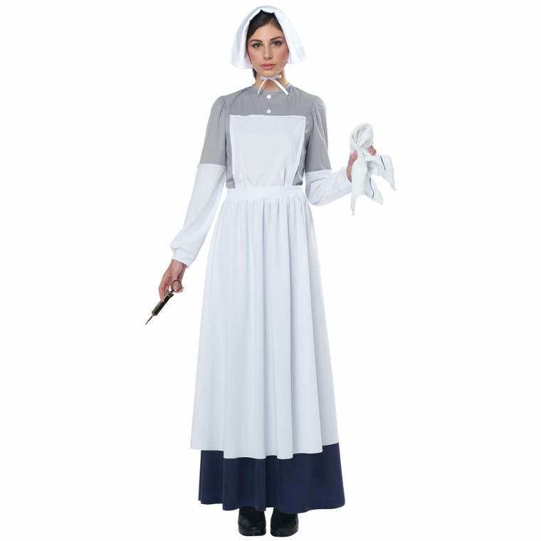 Civil War Nurse Clara Barton Victorian Colonial Patriotic Womens Costume
