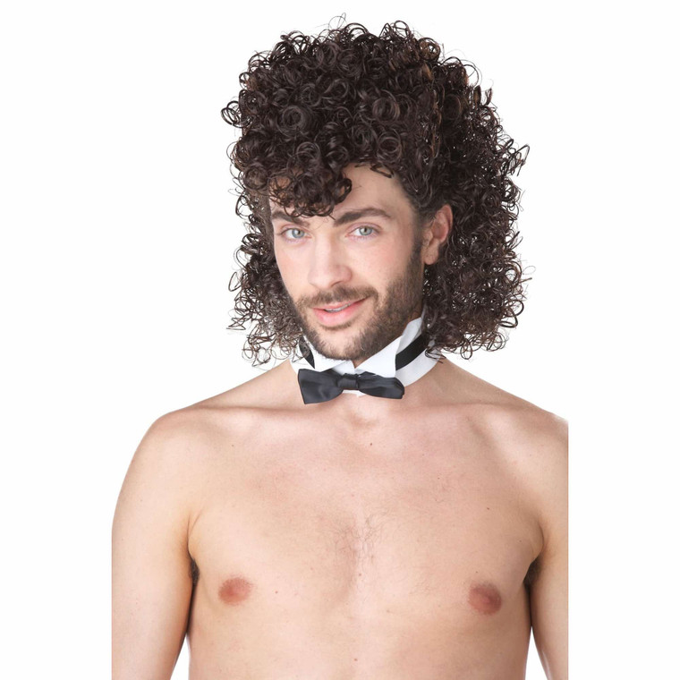 Girl's Night Out Male Dancer Stripper Gigolo Brown Men Costume Wig