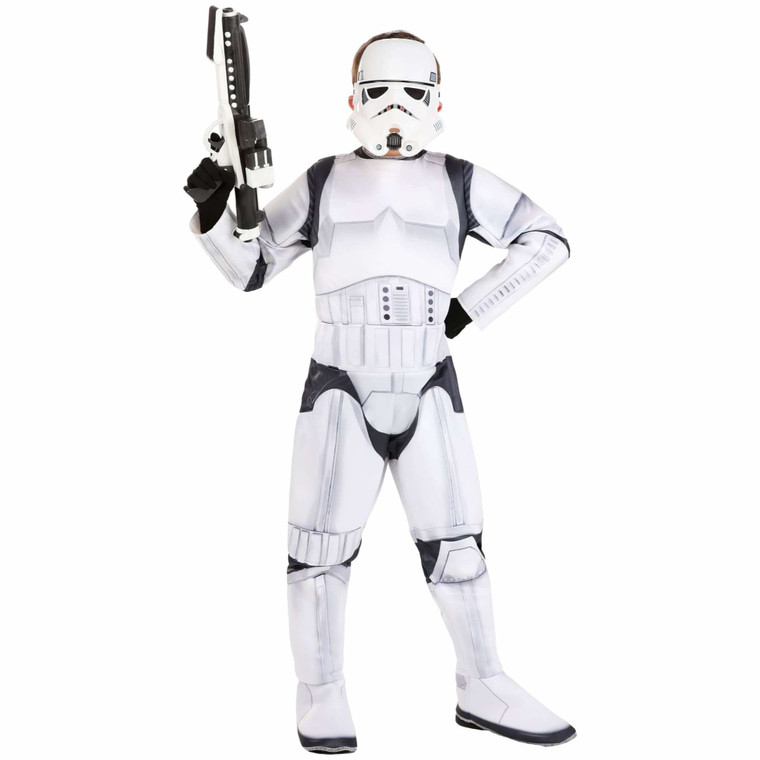 Stormtrooper Deluxe Star Wars Movie Book Week Child Boys Costume M 9-10 Years