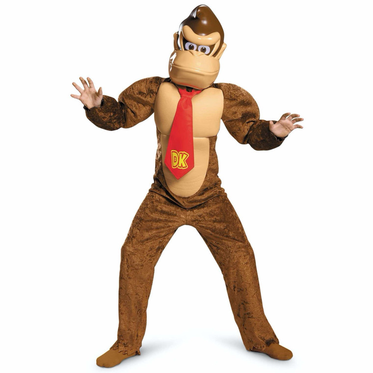 Donkey Kong Deluxe Super Mario Tanuki Tanooki Video Game Cartoon Boys Costume