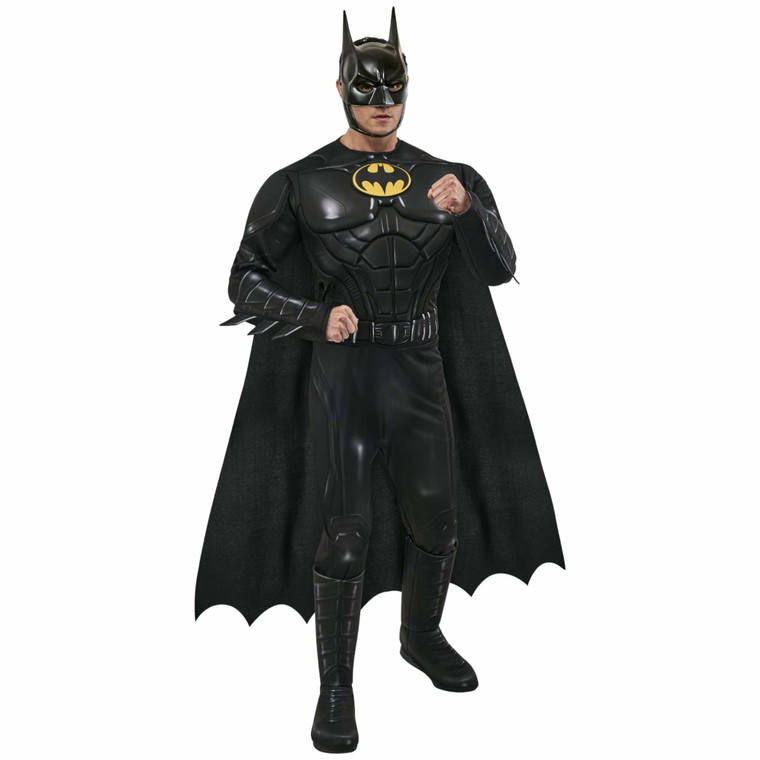 Batman Keaton Deluxe Muscle The Flash Movie Superhero Adult Mens Costume