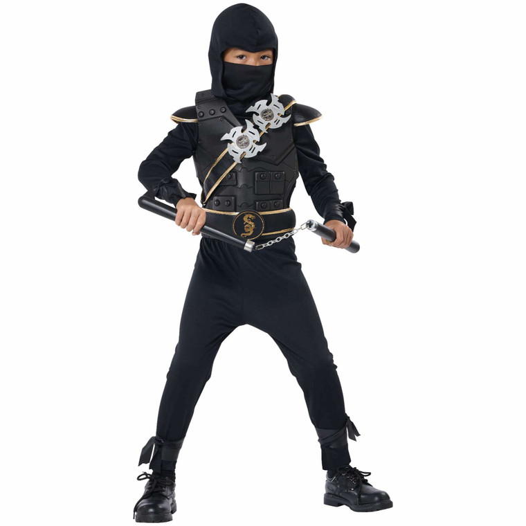 Elite Ninja Japanese Warrior Fighter Book Week Child Boys Costume