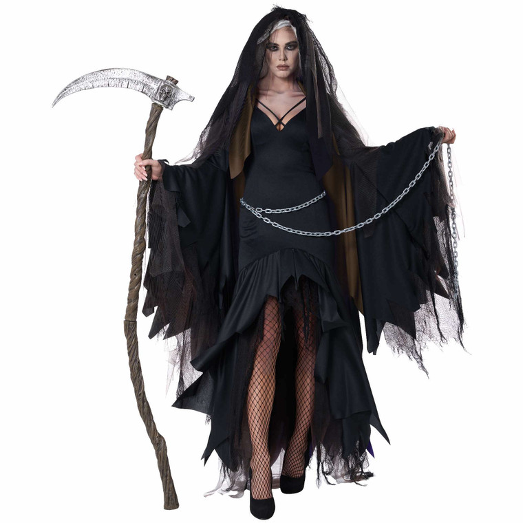 Drop Dead Gorgeous Ghost Haunt Spooky Horror Halloween Adult Womens Costume