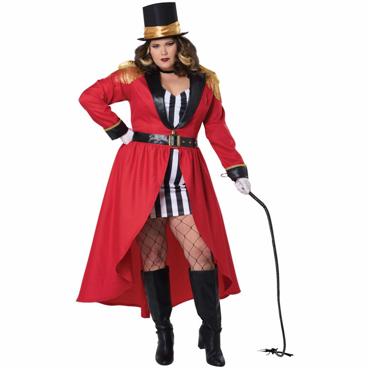 Ravishing Ring Master Ringmistress Circus Performer Adult Womens Costume Plus