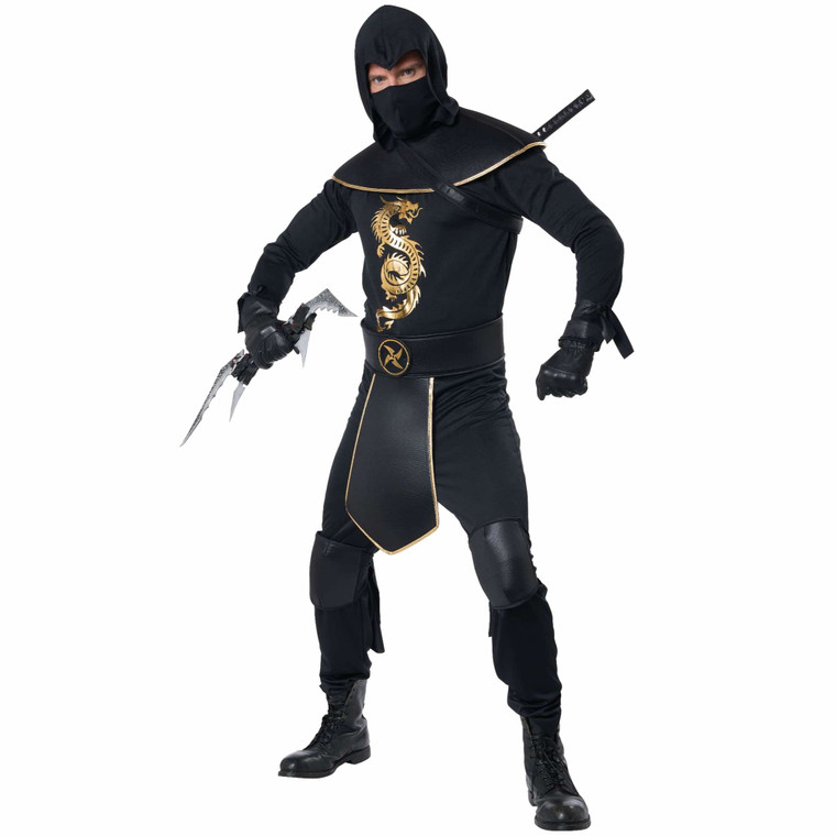 Elite Assassin Ninja Japanese Stealth Warrior Martial Arts Adult Mens Costume