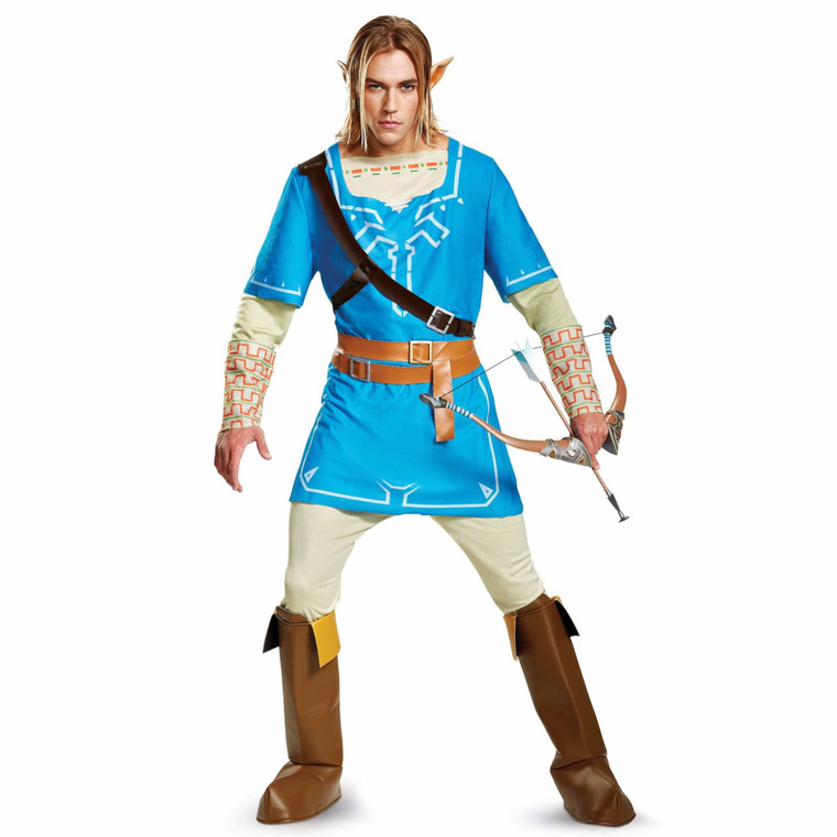 Link Breath Of The Wild Dlx Legend of Zelda Video Game Teen Boys Mens Costume M