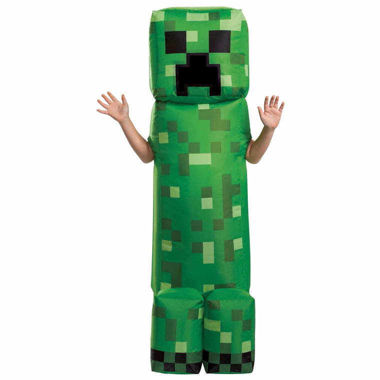 Creeper Inflatable Deluxe Mojang Minecraft Hostile Mobs Video Game Boys Costume