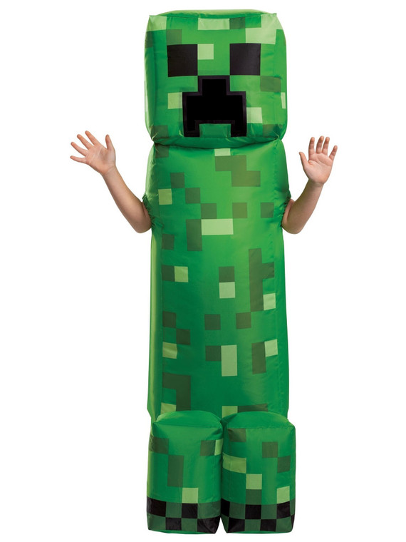 Creeper Inflatable Deluxe Mojang Minecraft Hostile Mobs Video Game Boys Costume