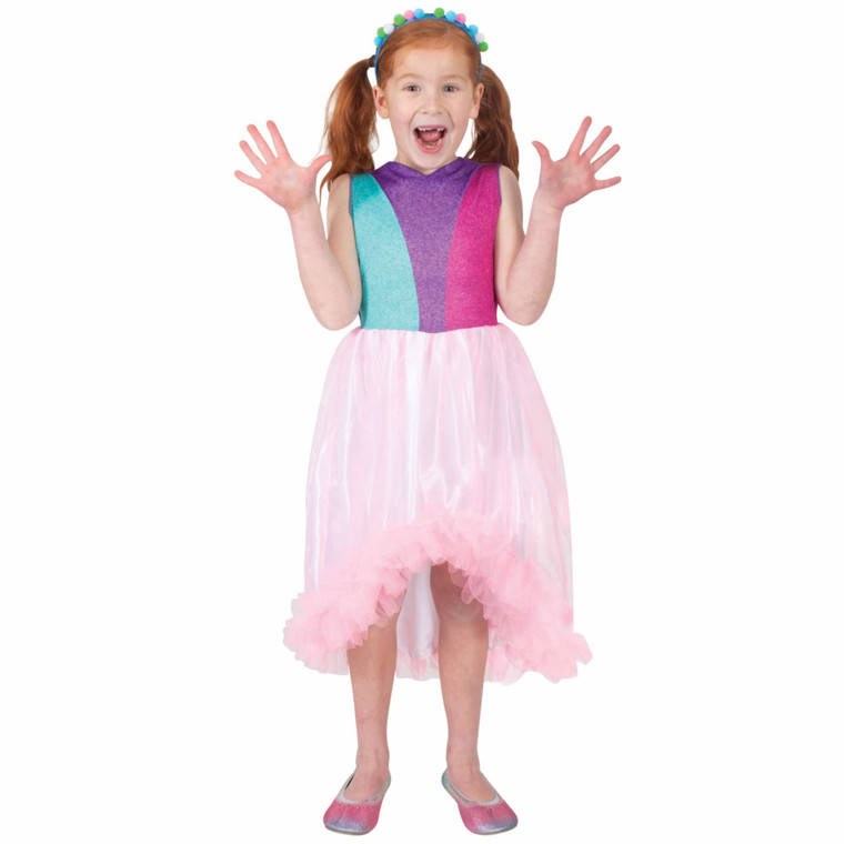 Poppy Trolls Band Together Girls Costume 4-6 Years