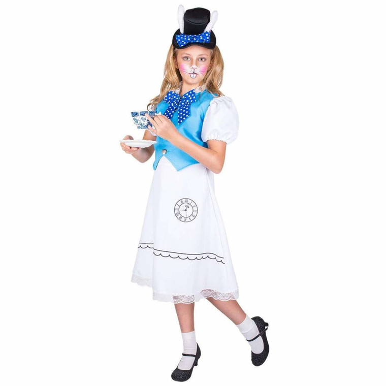 White Rabbit Alice In Wonderland Girls Costume