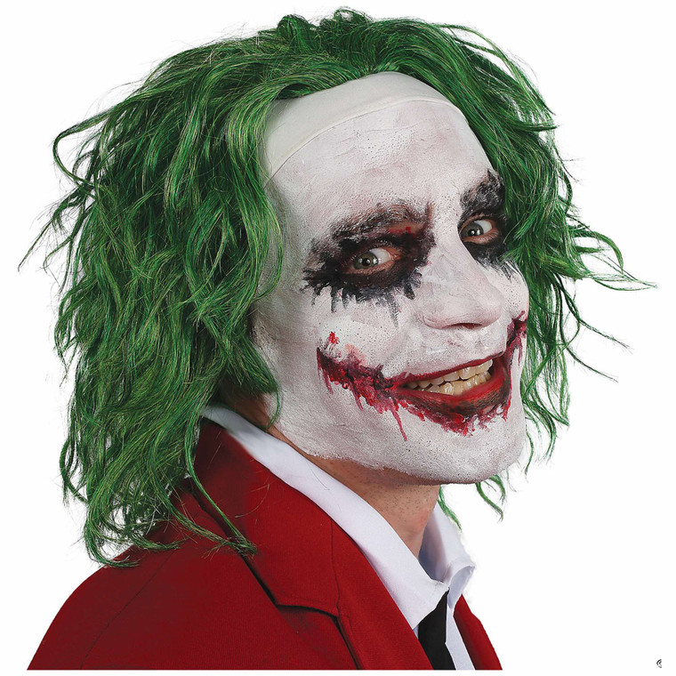 Green Messy Clown Supervillian Adult Mens Wig Green Messy Clown Supervillian Adult Mens Wig