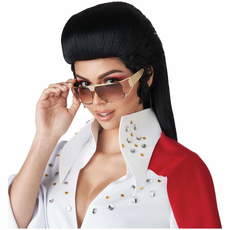 Rock N Roll 50s Greaser Pompadour Womens Wig