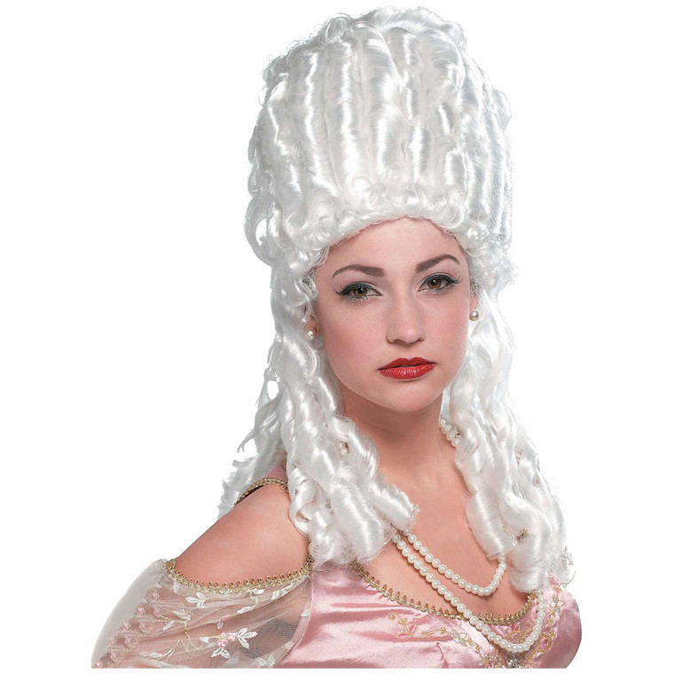Marie Antoinette Platinum White Womens Wig
