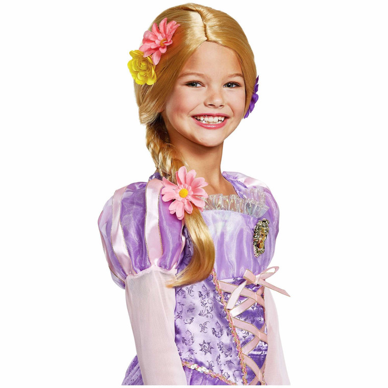 Rapunzel Deluxe Disney Princess Tangled Blonde Girls Wig