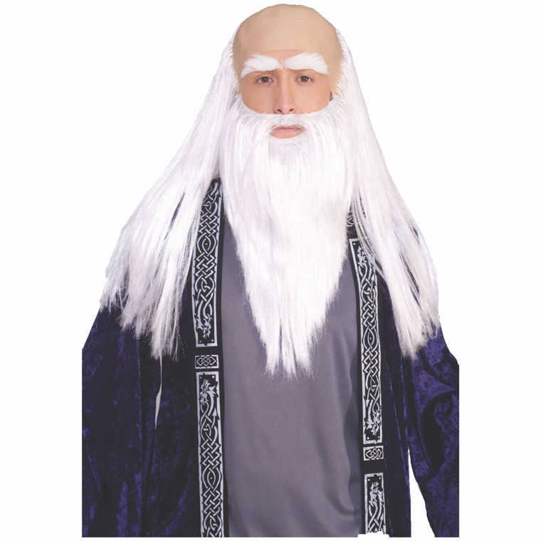 Wizard Sensei Ancient Chinese Mens Wig and Beard