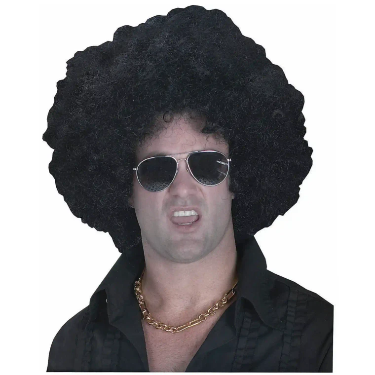High Afro 60s 70s 80s Disco Black Adult Unisex Wig