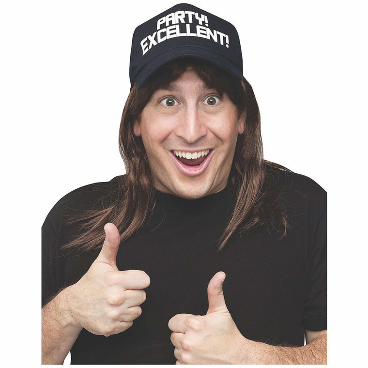 Waynes World Saturday Night Live Mens Wig with Hat
