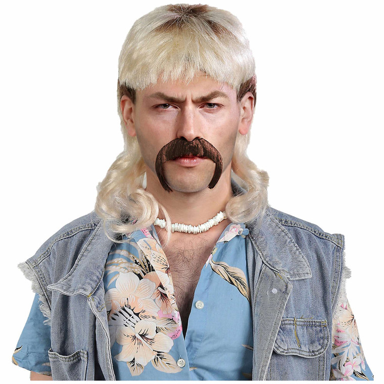 Wildlife Royalty Mullet 80s Blonde Mens Wig
