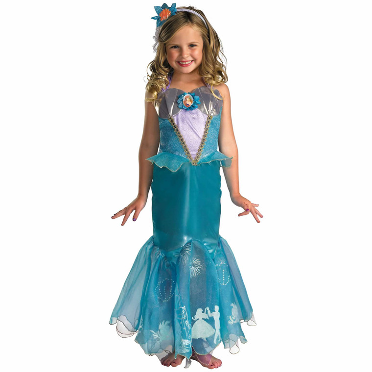 Ariel Prestige Mermaid Disney Toddler Girls Costume 3T - 4T