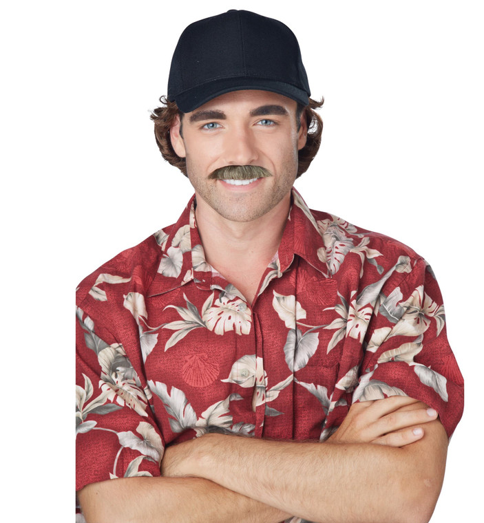 The Magnum 1970s Private Investigator Men Costume Moustache