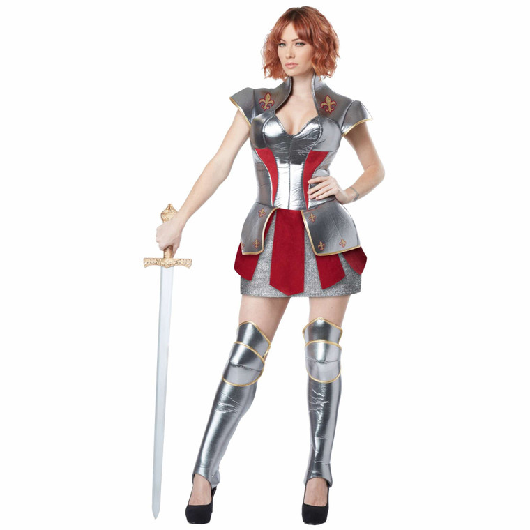 Joan of Arc Heroine France Roman Medieval Knight Warrior Womens Costume