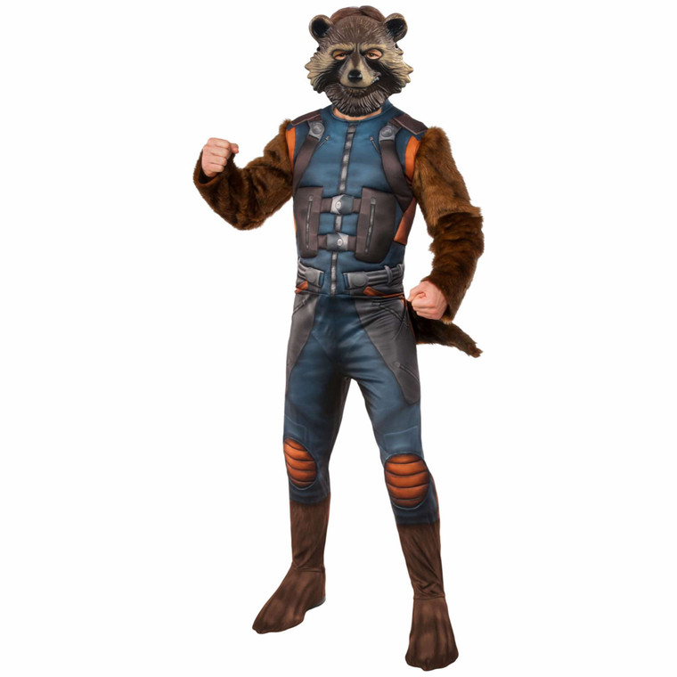 Rocket Raccoon Deluxe Marvel Men Costume