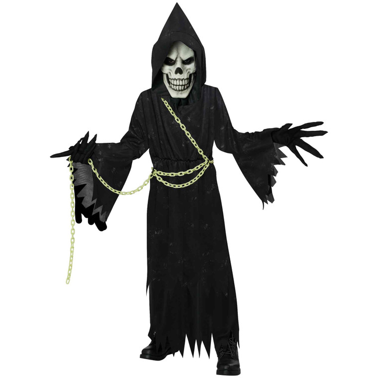 Glow In The Dark Grim Reaper Boys Costume
