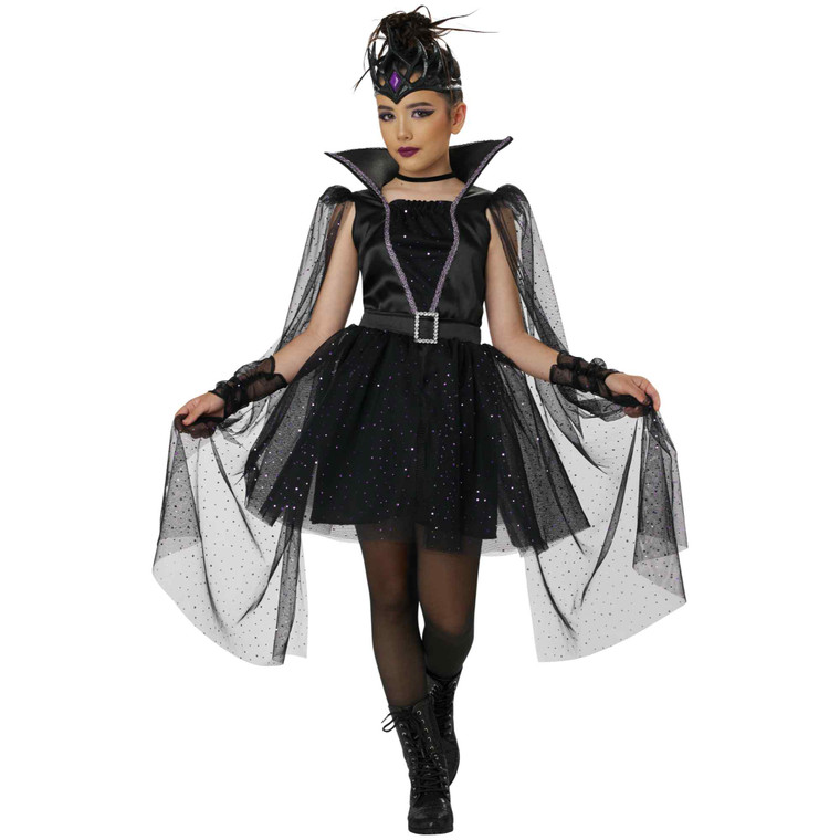 Dark Majesty Evil Queen Girls Costume