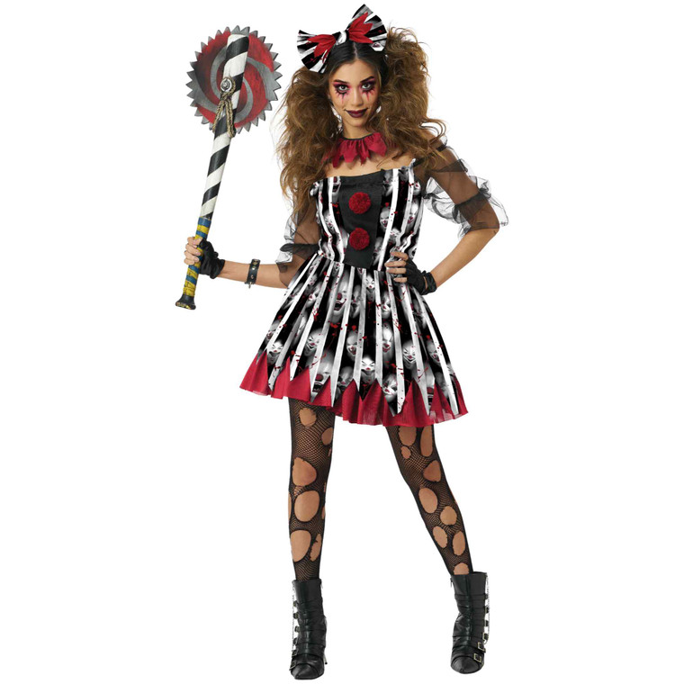 Savage Clown Horror Womens Costume