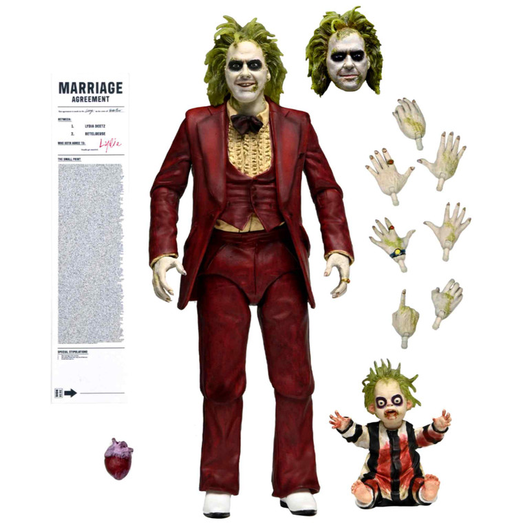 Beetlejuice Beetlejuice Ultimate Red Tuxedo NECA 7″ Action Figure