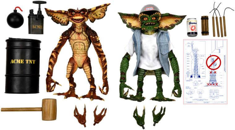 Gremlins Demolition Brain & Stripe NECA Ultimate 6" Action Figure