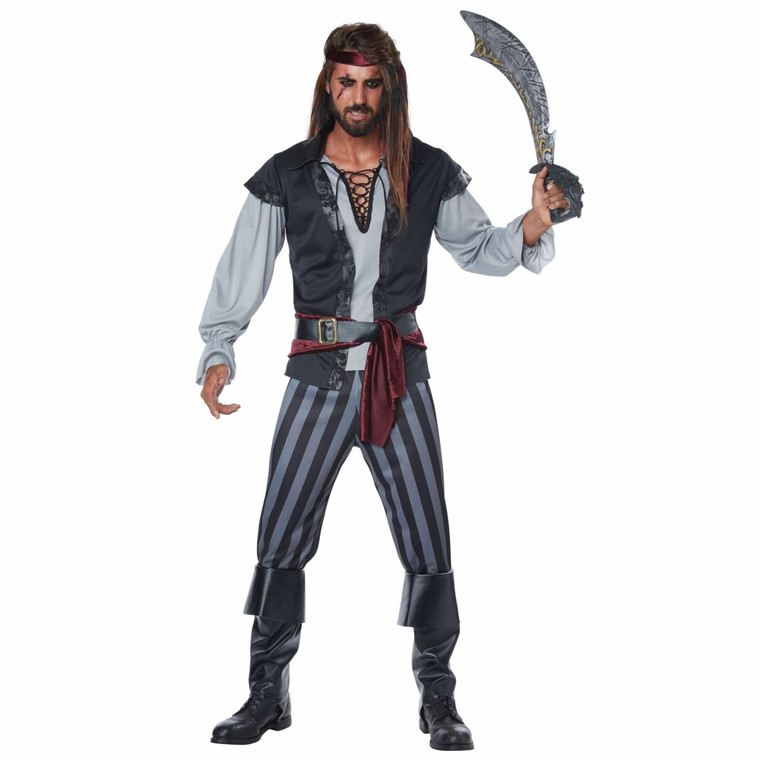 Scallywag Pirate Deluxe Swashbuckler Buccaneer Mens Costume