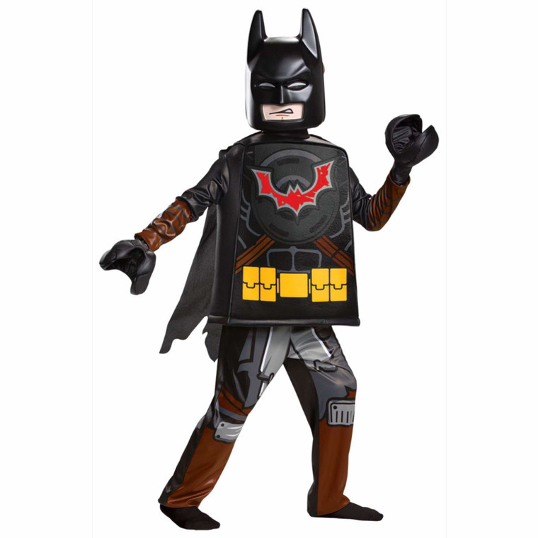 Batman Deluxe Lego Movie 2 Minifigure DC Superhero Child Boys Costume