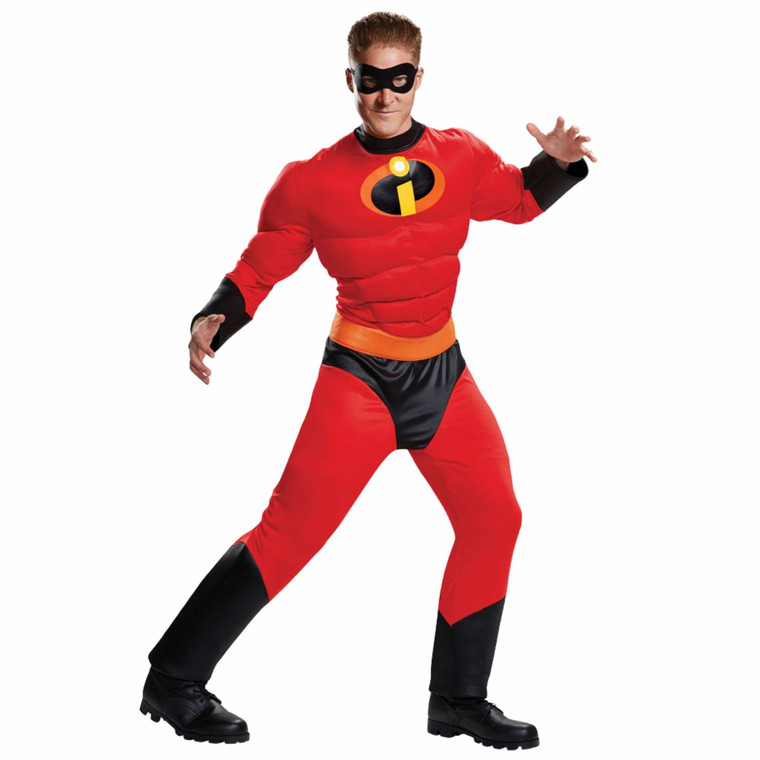 Mr Incredible Muscle Disney Pixar The Incredibles 2 Superhero Mens Costume Plus